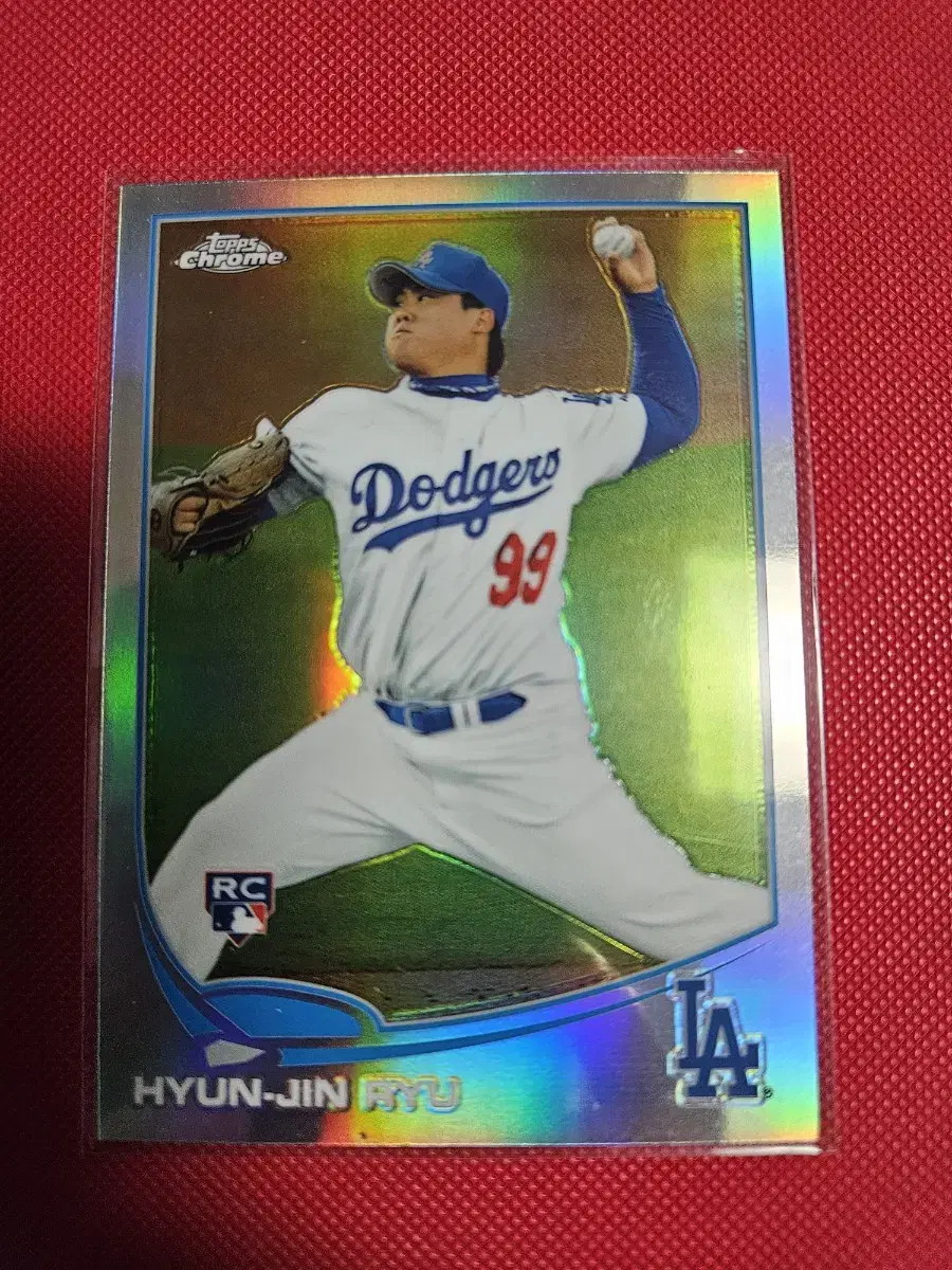 류현진 2013 Topps Chrome 리플렉터 루키 카드